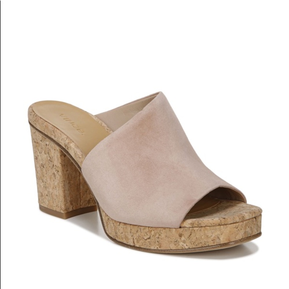 Vince Wyatt Platform Sandal Suede/Cork BRAND NEW in box WMNS SZ 9